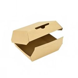 LK Packaging RF-BRSWL ReadyFresh Sandwich Container - 6 1/4" x 5 1/2" x 2 11/16", Kraft, Kraft Paperboard, Large, Brown, Case of 510