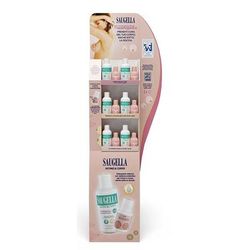 Espositore Saugella Diverse Ma Uguali Intimo&Corpo 12 Bundle Di Intimo&Corpo 500 Ml + 100 Ml