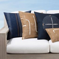Journey Indoor/Outdoor Pillow Collection by Elaine Smith - Instinct, 12" x 20" Lumbar Instinct - Frontgate