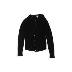 Cat & Jack Cardigan Sweater: Black Tops - Kids Girl's Size 14