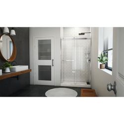 Dreamline DreamLine Sapphire-V 44 - 48 inch W x 76 inch H Semi-Frameless Bypass Shower Door in Chrome SDVH48W760VXX01