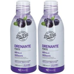 Marco Viti Drenante Forte Mirtillo Set da 2 2x500 ml Soluzione orale