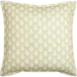 Adonia 22" Square Cottage Light Green/Olive Outdoor Throw Pillow - Boutique Rugs