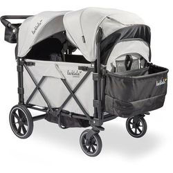 Larktale Caravan Quad (4 Seater) Stroller Wagon - Avalon Gray