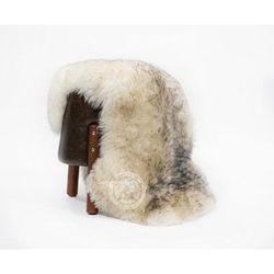 Real Sheepskin Rug - Thick Hair - Tipped Grey