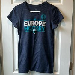 Adidas Tops | Adidas World Cup Of Hockey - Europe Hockey T-Shirt - Size L | Color: Blue | Size: L