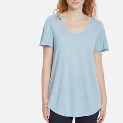 Jessica Simpson Tops | Jessica Simpson Short Sleeve Top- Nwt | Color: Blue | Size: L