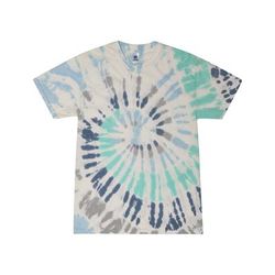 Tie-Dye CD100 Adult T-Shirt in Glacier size 2XL | Cotton T1000, 1000