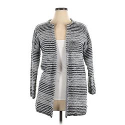 Cable & Gauge Cardigan Sweater: Gray - Women's Size X-Large