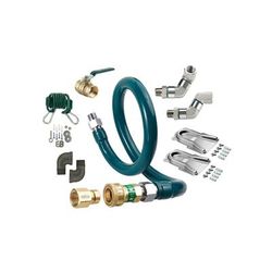 Krowne M5060K12 60" Gas Connector Kit w/ 1/2" Female/Male Couplings, Stainless Steel