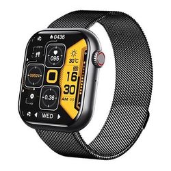Orologio intelligente F57 con chiamata Bluetooth schermo da 1,91 pollici monitoraggio della glicemia della frequenza cardiaca della temperatura della pressione sanguigna dell'ossigeno