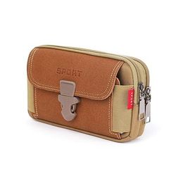 marsupio multiuso in tela da uomo - marsupio impermeabile per telefono da esterno per viaggi, escursioni e uso quotidiano