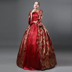 Rococò Vittoriano Abito da cocktail Lunghezza lunga Vestito Costume da festa Mascherata Taglie Forti Normale A poeta Taglie Forti Abito da ballo Costume Per donna Reale Balli di fine anno Feste