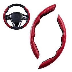 coprivolanti coprivolante modello in fibra di carbonio per donnaamp;uomo, accessorio per auto sicuro e antiscivolo blu / rosa cipria / nero per universale tutti gli anni