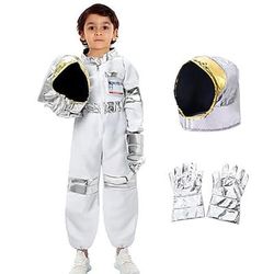 Carnevale 2026 Costume Cosplay Astronauta Cosplay Bambini Ragazzi Ragazze Halloween Mascherata Settimana del libro Costumi di Halloween facili Vestirsi