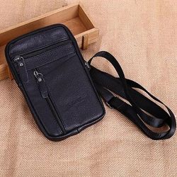 borsa a tracolla in pelle da uomo – borsa a tracolla vintage multitasche per viaggi e uso quotidiano