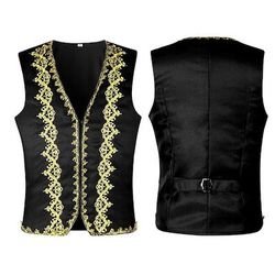 Vintage Steampunk 17° secolo Mascherata Gilet Abbigliamento esterno Principe Jacquard Jacquard Costume Per uomo Halloween Carnevale Mascherata Festa / Sera Carnevale di Venezia Adulti Gilet