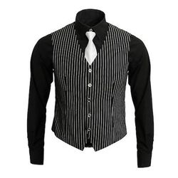 Anni Ruggenti Anni 1920 Retrò Vintage Abiti Gilet Il grande Gatsby Gentiluomo Costume Per uomo Halloween Carnevale Capodanno Carnevale Festa / Sera Mascherata Adulti Gilet Camicia Cravatta