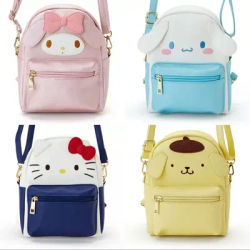 Kawali hellobykitty Melody Onpompurin Kitty Kuromi Cinnamorol Anime Fashion zaino Beauty Travel