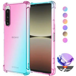 Shockproof Gradient Airbag TPU Case for Sony Xperia 10 1 5 V IV III II Protective Cover Fundas Coque