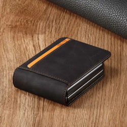 Ultra Thin Flip Leather Cover for Samsung Galaxy Z Flip 6 5 4 3 Flip6 Flip5 Flip4 Flip3 5G Card Solt Holder Wallet Magnetic Case