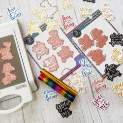 Greeting Sentiments Hot Foil Plate Stamping Dies Cut Etched Die for DIY Scrapbooking Paper Craft Handmade Card Album Alinacraft