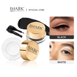 IMAGIC Eyeliner Waterproof Eyeliner Gel Makeup Cosmetic Gel Eye Liner With Brush 24 Hours Long-lasting Eye Liner Kit