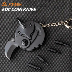 Mountaineering Buckle Keychain Clip, Anti-loss Keychain and Quick Release Backpack buckle/Hook Strap Multitool for men and women