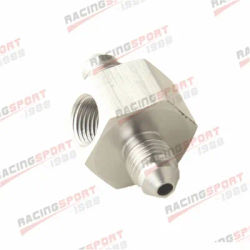 Stainless Steel AN-3 AN3 Male - Male With Union 1/8" NPT Side Port Adapter