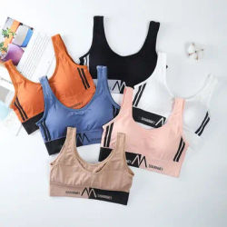 Women's Cotton Underwear Lace Top Women's Sports Bra Girls Comfort Fashion Tank Up Seamless Sports Top Brassiere Sexy Tube Tops