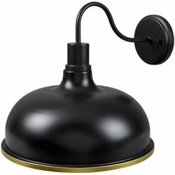 Bachowice 17"L x 14"W x 13"H Rustic Black Wall Sconce - Boutique Rugs