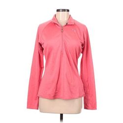 Puma Zip Up Hoodie: Pink Tops - Women's Size Medium