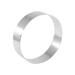 Matfer Bourgeat 371406 6 1/4" Round Mousse Ring, Stainless Steel