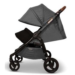 Valco Trend Duo Side by Side Double Stroller + Bassinet Bundle 2025 Charcoal / Charcoal