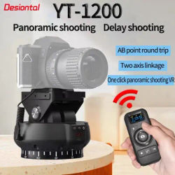 Desiontal Brand YT-1200 Rotation Panoramic Remote Control Pan Tilt Motorized Tripod Electric head