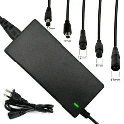 1pcs Power Adapter AC 100-240V Black DC 42V 2A Electric Scooter power Adapter Charger US/ EU/ UK Plug For 24-36v Lithium Battery