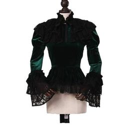 Rococò Vittoriano Abito da Ballo Blusa / Camicia Mascherata Taglie Forti Costume Per donna Mascherata Carnevale Feste Halloween Adulti Bluse