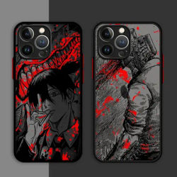 Juste de téléphone Anime Chainsaw Man coque pour Apple iPhone 11 15 Plus 13 14 Pro Max 12 Mini