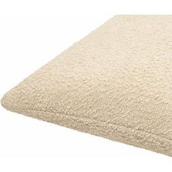 Vedat 22" Square Modern Pearl/Brick Red Throw Pillow - Boutique Rugs
