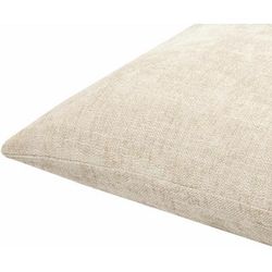 Aeneas 20" Square Modern Pearl/Brick Red/Ivory/Tan Throw Pillow - Boutique Rugs