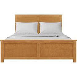 Winston Wooden Platform Bed by Camden Isle in Oak (Size QUEEN)