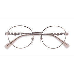Unisex s round Light Brown Metal Prescription eyeglasses - Eyebuydirect s Vogue Eyewear VO4222