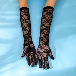 Guanti da opera Guanti lunghi Guanti da sera Guanti lunghi Retrò vintage Ruggenti anni '20 1920s Pizzo Per Ragazza emancipata Cosplay Carnevale Per donna Bigiotteria Gioielleria di moda