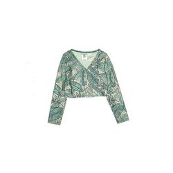 Art Class Rash Guard: Green Tropical Sporting & Activewear - Kids Girl's Size 4