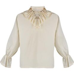 camicetta/camicia medievale vintage retrò camicia da festa di halloween da uomo sca abbigliamento medievale