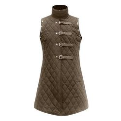 Medievale Rinascimento 17° secolo Cappotto Gilet Abbigliamento esterno Guerriero Cavaliere Vichingo Costume Per uomo Vichingo Halloween Carnevale Mascherata Performance Halloween LARP Adulti Cappotto