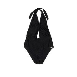 Stylish Swimwear One Piece Swimsuit: Black Graphic Swimwear - Women's Size Medium