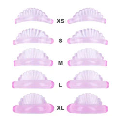 New 5 Pairs Pink Eyelash Extension Silicone Pads Shell Shape Lash Lift Perm Pad Grafting Lashes Makeup Tools