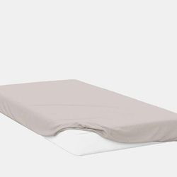 Belledorm Belledorm 200 Thread Count Egyptian Cotton Fitted Sheet (Oyster) (Full) (Full) (UK - Double) - White - FULL