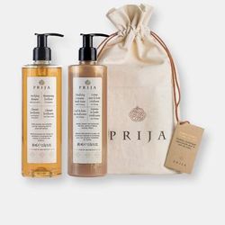 Prija Hair And Body Gift Box (Shampoo & Bath Foam) - Brown